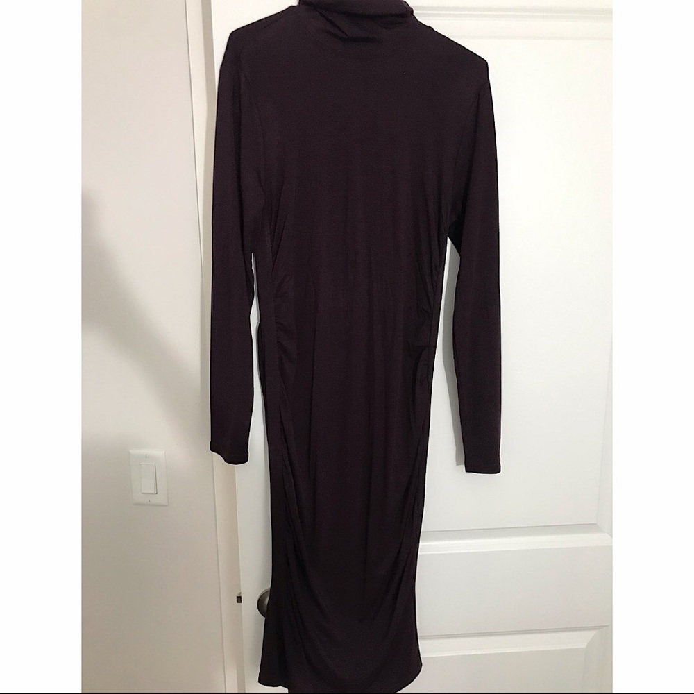Knee length turtle neck dress